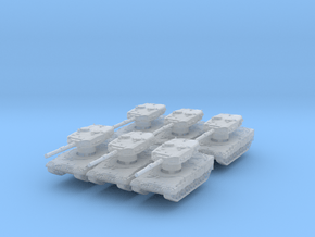 Leopard 2A4 (x6) 1/500 in Tan Fine Detail Plastic