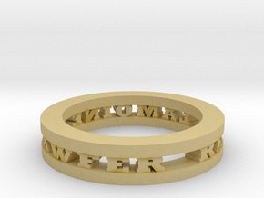 Ring in Tan Fine Detail Plastic