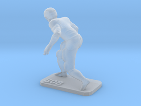 Defensive End  in Clear Ultra Fine Detail Plastic