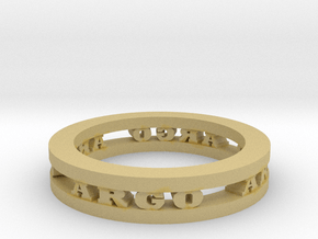 Ring in Tan Fine Detail Plastic