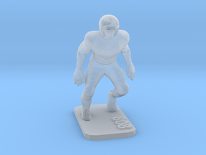 Defensive Back in Clear Ultra Fine Detail Plastic