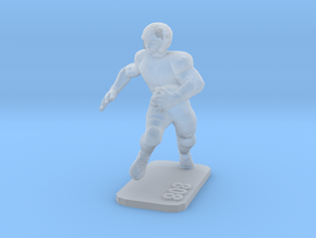 Running Back in Clear Ultra Fine Detail Plastic