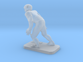 Defensive Back in Clear Ultra Fine Detail Plastic