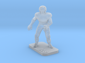 Defensive Back in Clear Ultra Fine Detail Plastic