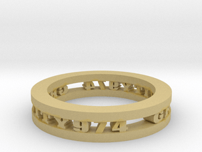 Ring in Tan Fine Detail Plastic