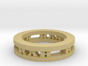 Ring in Tan Fine Detail Plastic