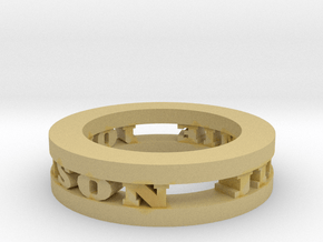 Ring in Tan Fine Detail Plastic