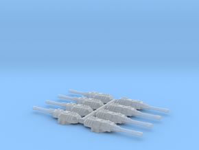 6mm Unmanned MBT Turrets (8) in Clear Ultra Fine Detail Plastic