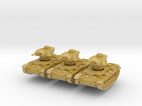 Panzer III Observer (x3) 1/200 in Tan Fine Detail Plastic