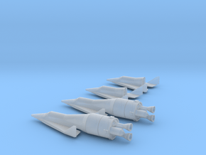 1/400 BOEING X-20 DYNA SOAR (4 VEHICLES) in Clear Ultra Fine Detail Plastic