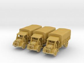 Austin K3 early (covered) (x3) 1/200 in Tan Fine Detail Plastic