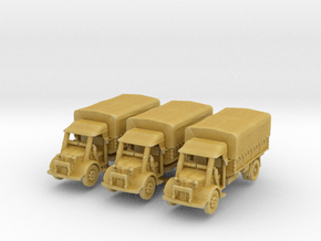 Austin K3 early (covered) (x3) 1/285 in Tan Fine Detail Plastic