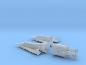 1/200 BOEING X-20 DYNA SOAR SPACE PLANE  in Clear Ultra Fine Detail Plastic
