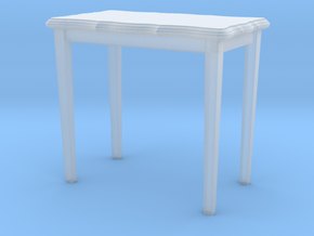 HO Scale 26.5 inch height side table in Clear Ultra Fine Detail Plastic