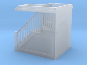 HO Scale staircase in Clear Ultra Fine Detail Plastic