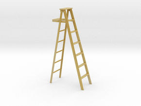 S scale step ladder in Tan Fine Detail Plastic