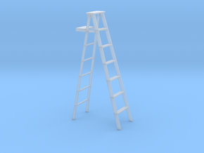 S scale step ladder in Clear Ultra Fine Detail Plastic