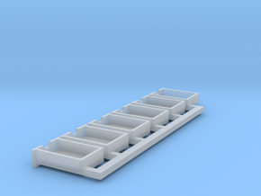 S scale drawers in Clear Ultra Fine Detail Plastic