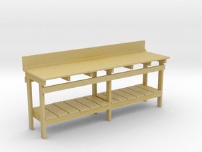 S Scale workbench (no drawers) in Tan Fine Detail Plastic