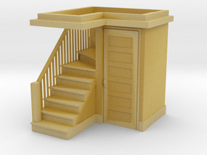 HO Scale staircase 2 in Tan Fine Detail Plastic