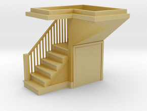 HO Scale staircase 3 in Tan Fine Detail Plastic