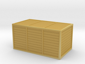 large planked wood shipping crate in Tan Fine Detail Plastic