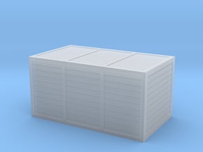 large planked wood shipping crate in Clear Ultra Fine Detail Plastic
