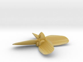 HO 10' 6" four blade built-up propeller in Tan Fine Detail Plastic
