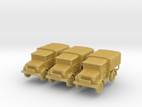 Bedford MWC late (cover) (x3) 1/285 in Tan Fine Detail Plastic