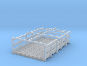 slatted box for 41-46 truck models in Clear Ultra Fine Detail Plastic