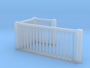 1:48 scale upper railings in Clear Ultra Fine Detail Plastic