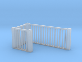 1:48 scale upper railings 2 in Clear Ultra Fine Detail Plastic