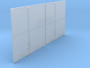 AnnArbor HO Scale wider door pairs_fixed in Clear Ultra Fine Detail Plastic