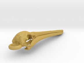 Pelican Skull Pendant in Tan Fine Detail Plastic