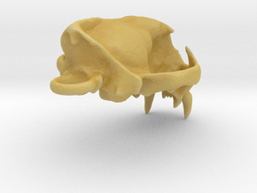 Cougar skull pendant in Tan Fine Detail Plastic