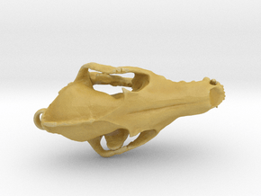 Fox Skull - 27mm in Tan Fine Detail Plastic