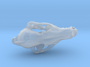 Fox Skull - 27mm in Clear Ultra Fine Detail Plastic
