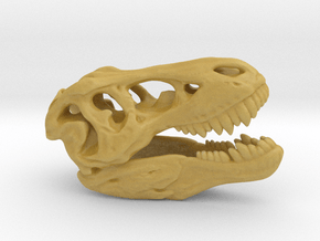 Tyrannosaurus Rex Skull 35mm in Tan Fine Detail Plastic