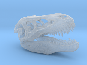 Tyrannosaurus Rex pendant 50mm in Clear Ultra Fine Detail Plastic