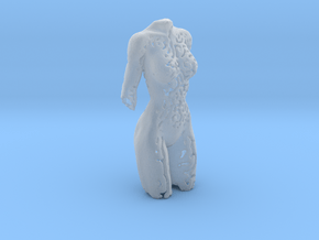 Female torso sculpture in Clear Ultra Fine Detail Plastic