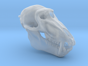 Baboon Skull pendant (closed jaw version) in Clear Ultra Fine Detail Plastic