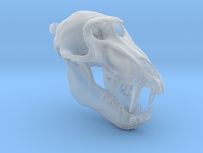 Baboon Skull Pendant (Open Jaw) in Clear Ultra Fine Detail Plastic