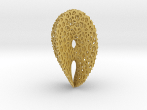 Chen-Gackstater Surface with Voronoi Texture in Tan Fine Detail Plastic