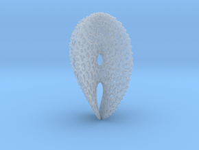 Chen-Gackstater Surface with Voronoi Texture in Clear Ultra Fine Detail Plastic