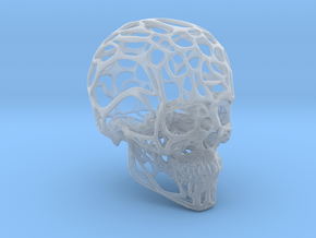 Human Skull - Wireframe design in Clear Ultra Fine Detail Plastic