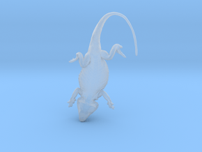 Bearded Dragon for silver - 35mm in Clear Ultra Fine Detail Plastic