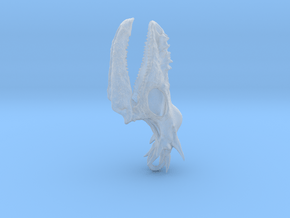 Stygimoloch Dinosaur Skull Pendant in Clear Ultra Fine Detail Plastic
