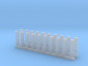 Bolt Rifle Suppressors Dimple v1 x20 in Clear Ultra Fine Detail Plastic