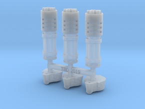 Suppressor AutoCannon V2 X3 in Clear Ultra Fine Detail Plastic