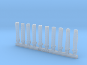 Bolt Rifle Suppressors Dimple v2 x10 in Clear Ultra Fine Detail Plastic